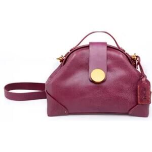 OLD TREND Gypsy Soul Burgundy Leather Crossbody Bag